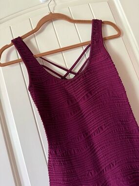 Love & Charm Ribbed Strappy Tank in Wine
